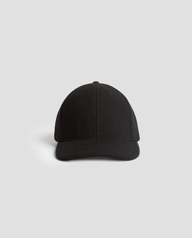 Wool blend felt cap H091 black beauty