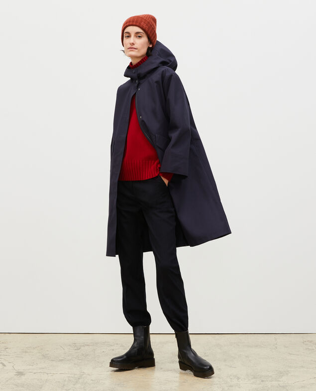Long hooded parka Night sky