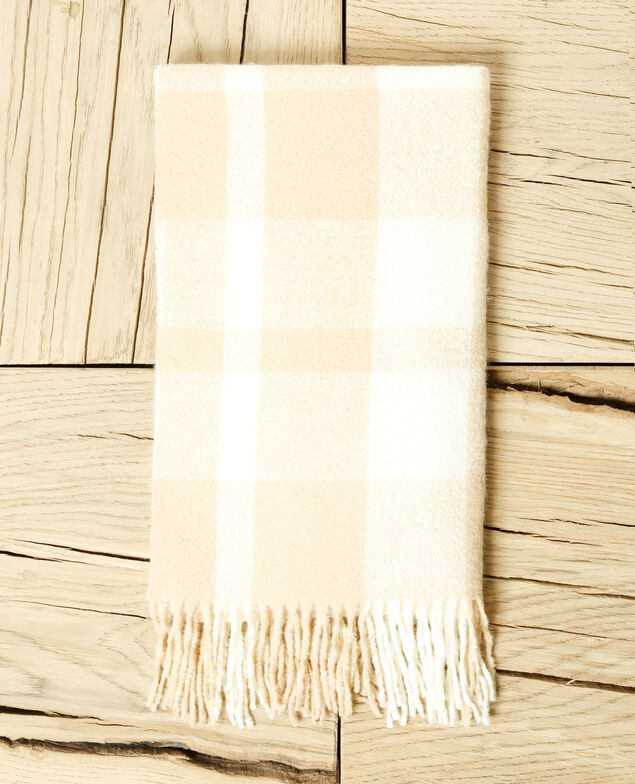 Long scarf Silver gray/off white