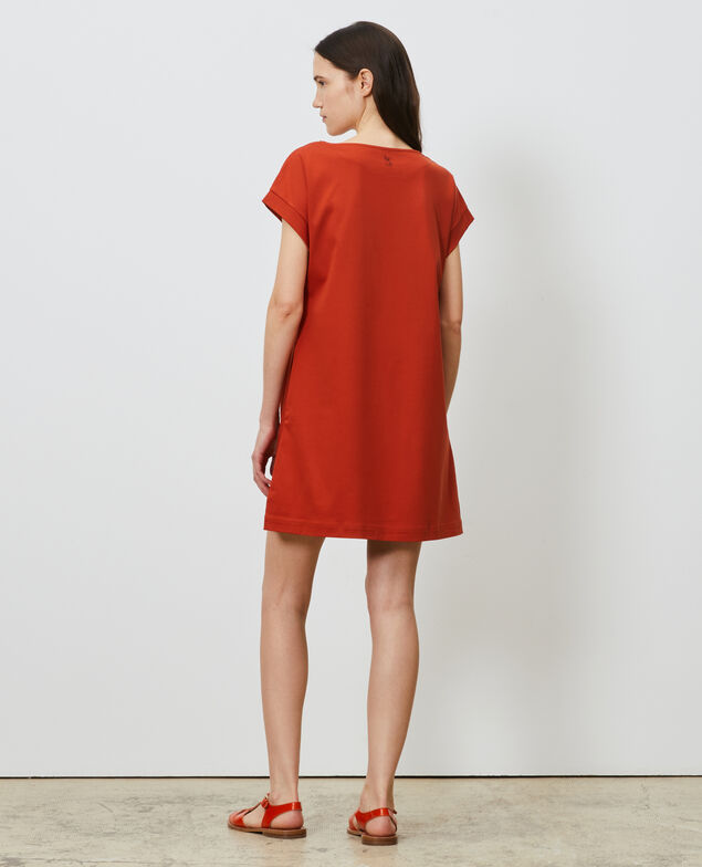 Organic cotton mini dress Rooibos tea