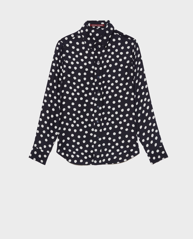 SIBYLLE - Printed silk shirt Big dots