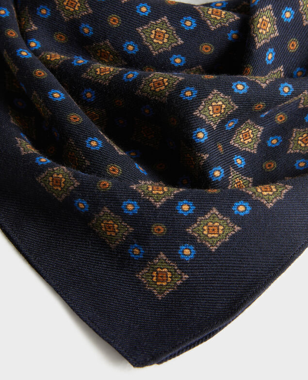 Printed wool scarf Night sky