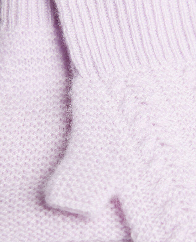 Cashmere mittens Pastel lilac