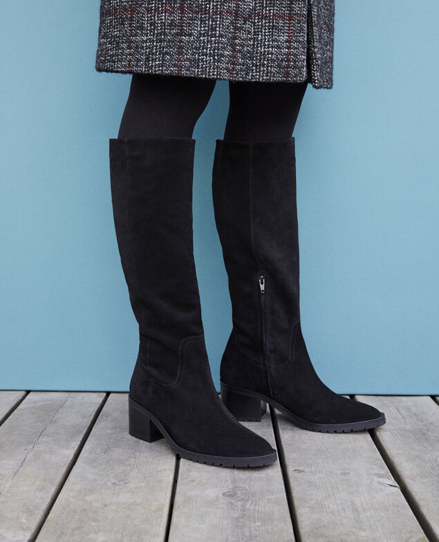 Suede boots Black