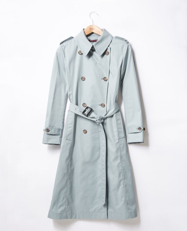 Iconic fit Trench coat Silvergreen