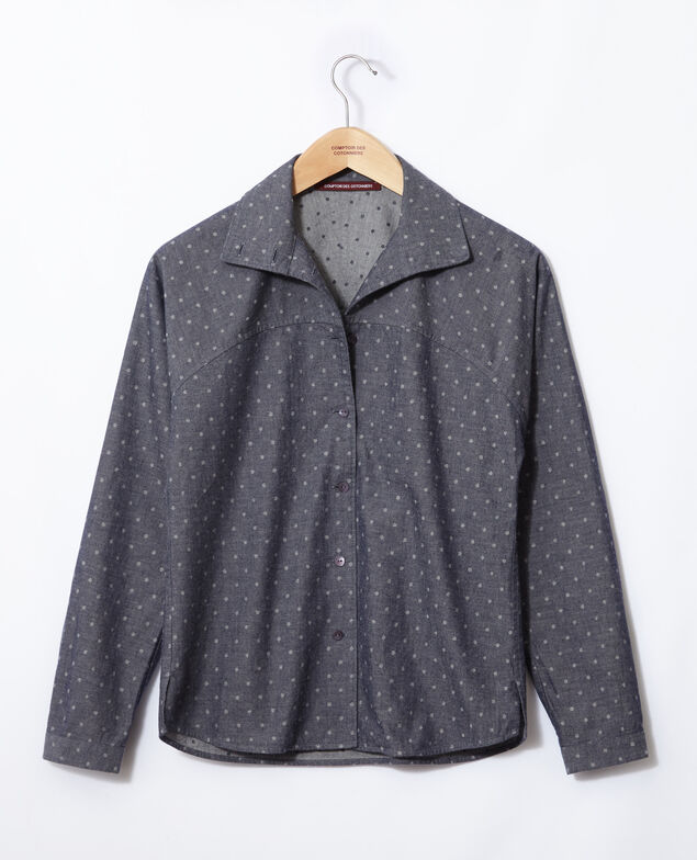 Straight-cut shirt Blue