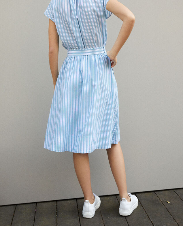 Belted skirt Blue