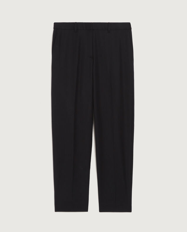 Wool cigarette trousers H091 black beauty