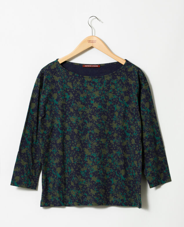Boatneck t-shirt Green