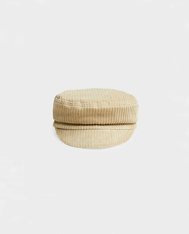 Corduroy cap Light taupe