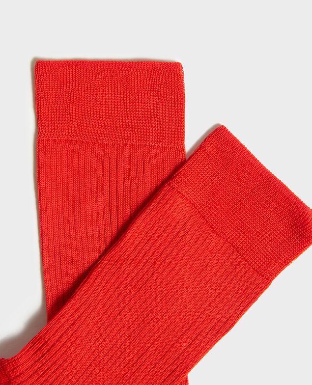Socks Fiery red