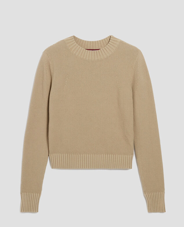 Round neck cotton jumper H520 terre