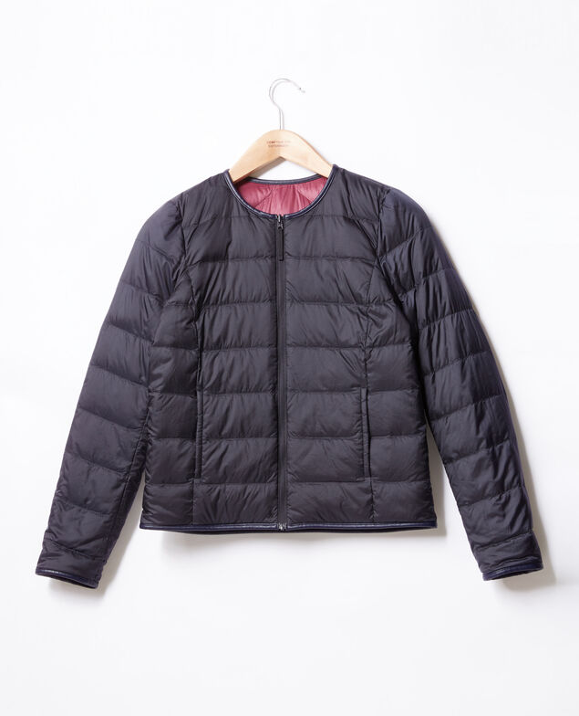 Reversible padded jacket Purple/navy