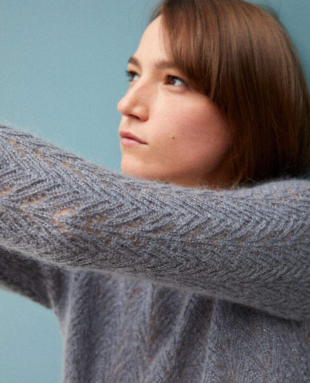 Jumper with mohair and lurex Quiet shade
