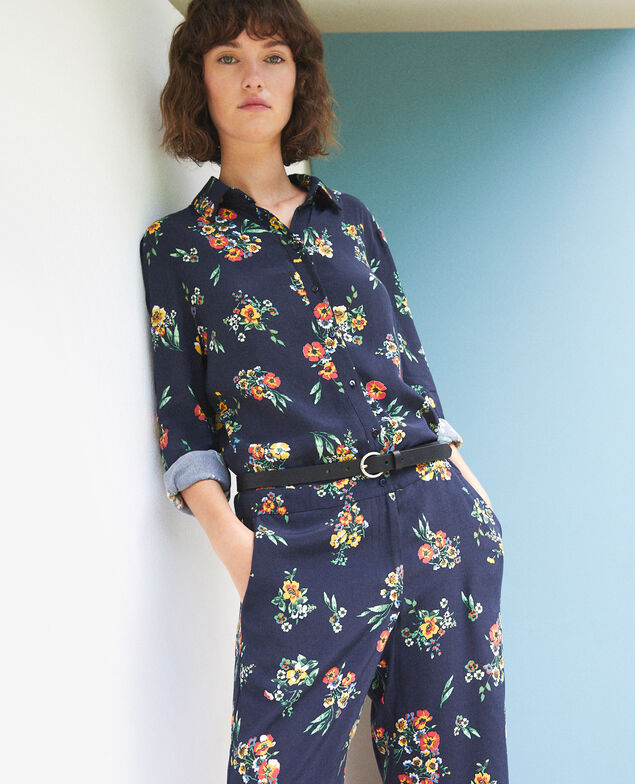 Shirt jumpsuit Blue