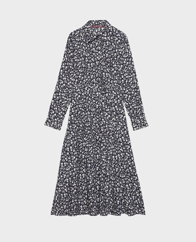 Printed maxi dress 96 print navy