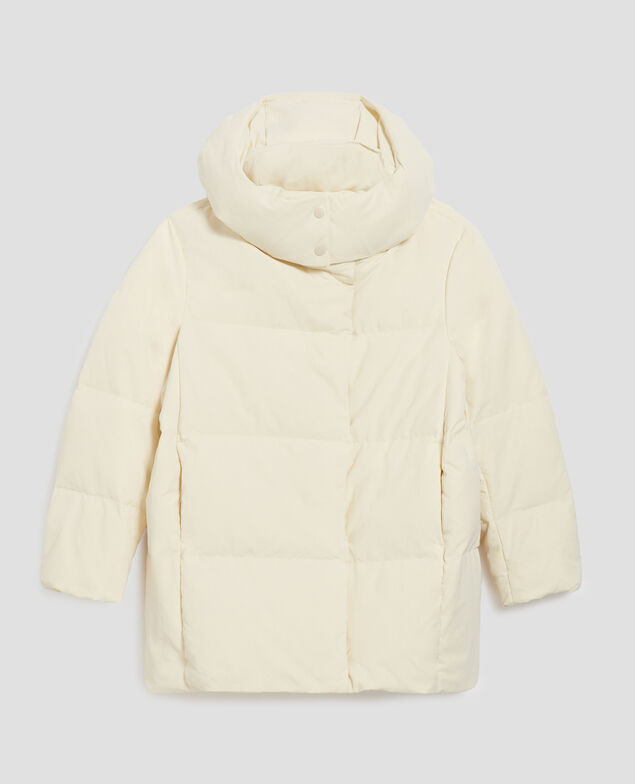 MARGOTTE - Mid-length down jacket I010 glass green beige