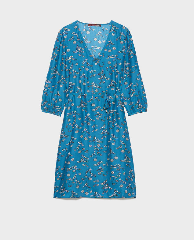 Loose silk dress Coronille faience