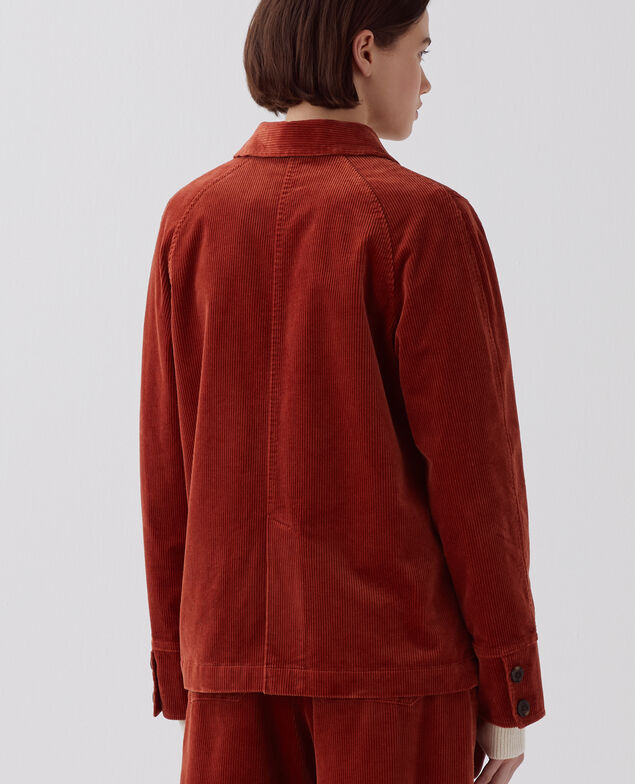 Corduroy jacket U270 orange