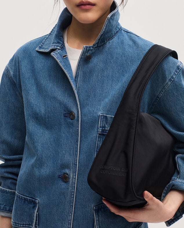 Small nylon bag H091 black beauty