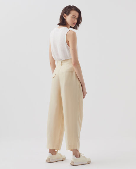 PEGGY - Carrot trousers H311 oyester gray