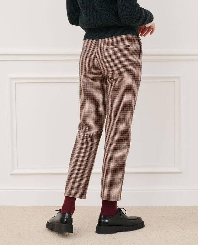 MARGUERITE - Cigarette trousers 6042 check