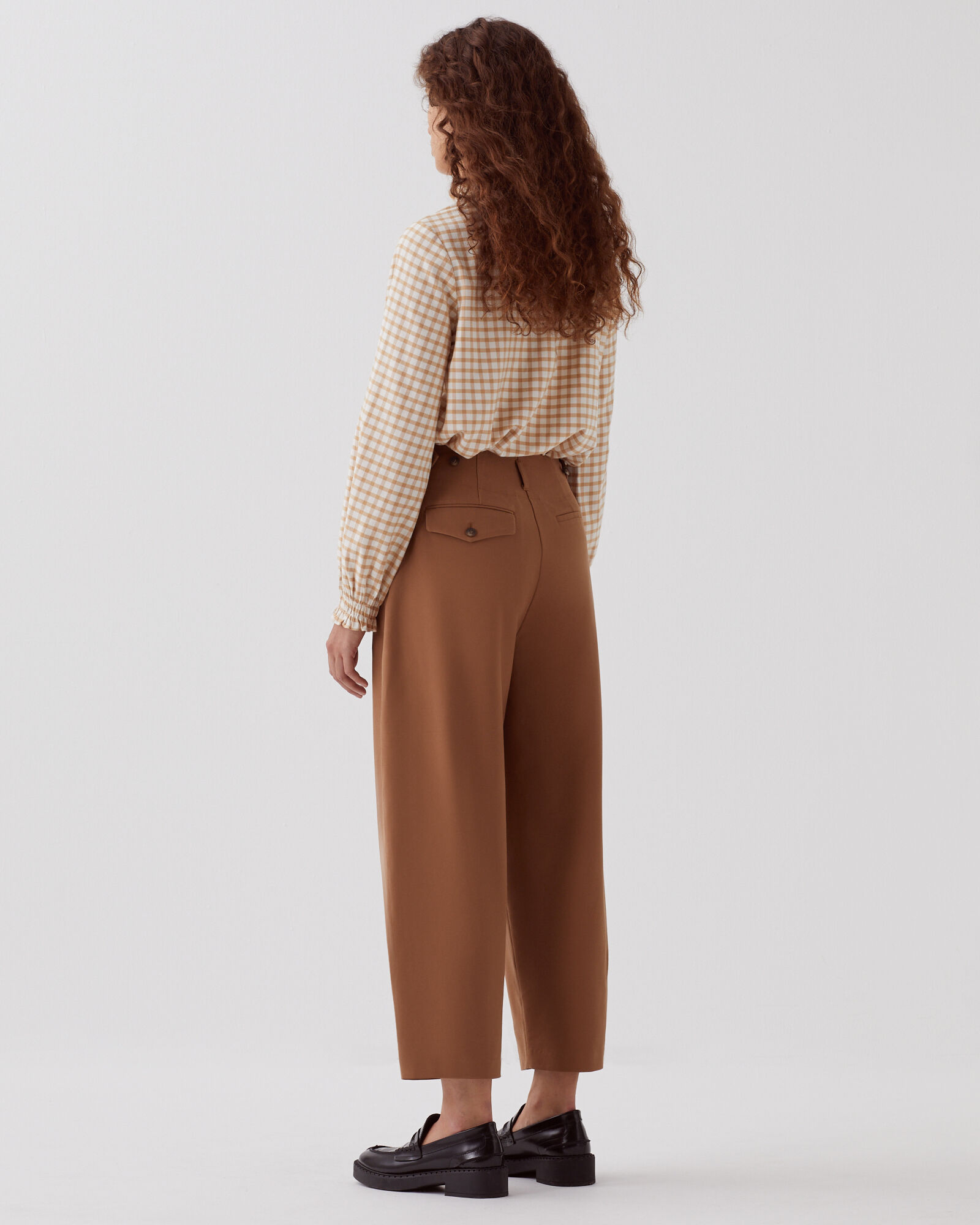 PEGGY - Carrot trousers toasted coconut - Comptoir des