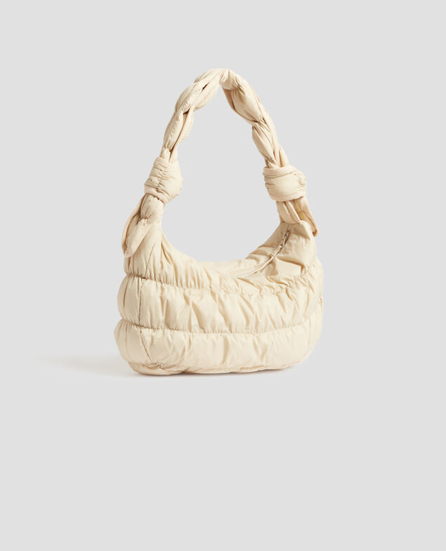 Half-moon quilted bag H311 oyester gray