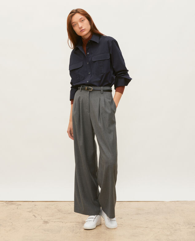 Oversize cotton men's shirt Night sky