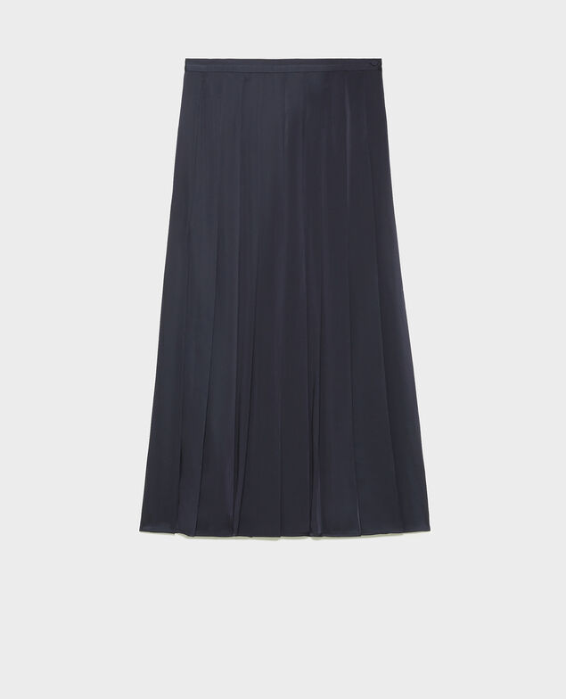 Maxi flat pleat skirt Night sky
