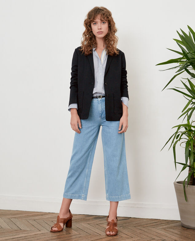Jacket with wool Noir