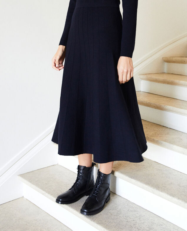 Flared skirt Dark navy