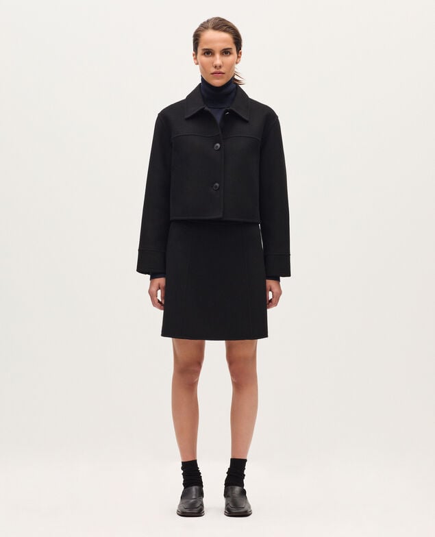 Double-faced jacket H091 black beauty