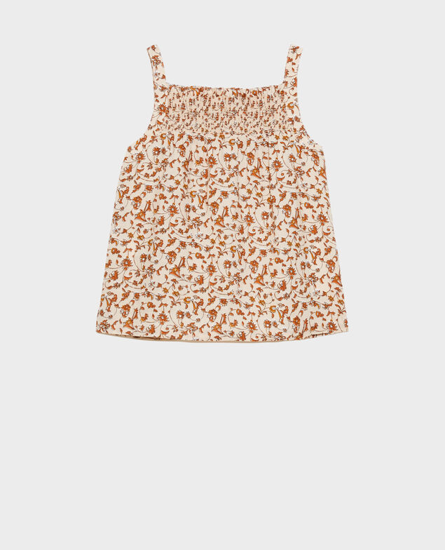 Strappy linen top Indie-small-umber