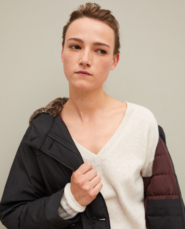 Hooded parka Noir