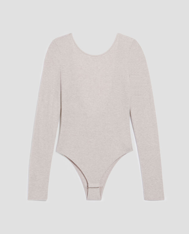 Backless body I082 grey melange