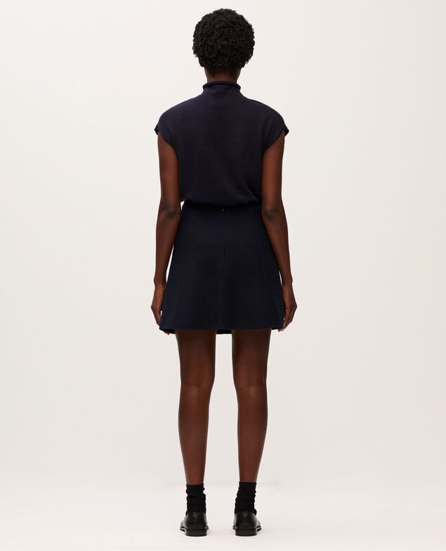 Double-faced mini skirt H695 night sky