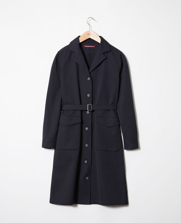 Plunge dress Dark navy