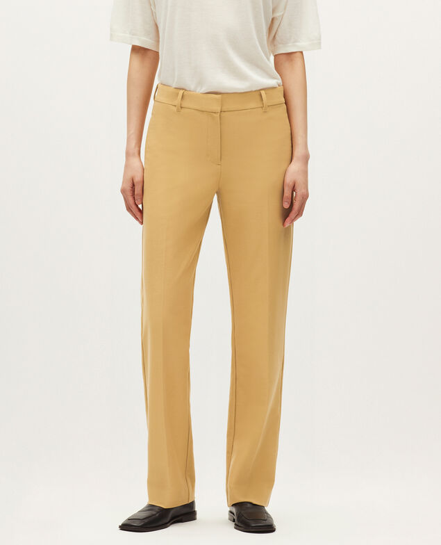 Slim fit straight trousers K320 prairie sand