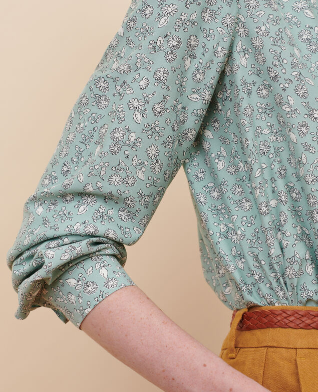 Loose shirt 96 print green