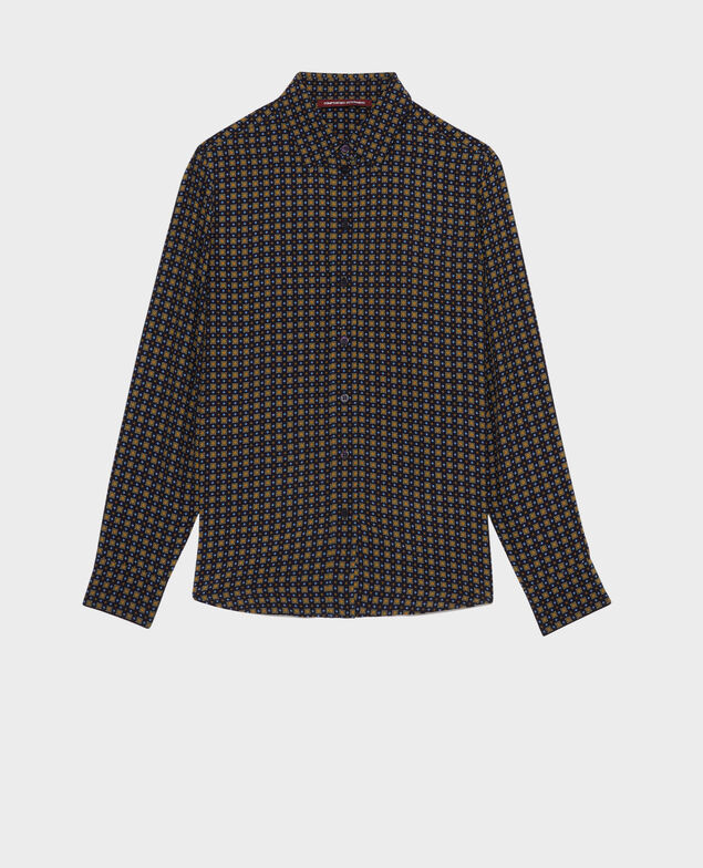 Printed shirt Cravate green