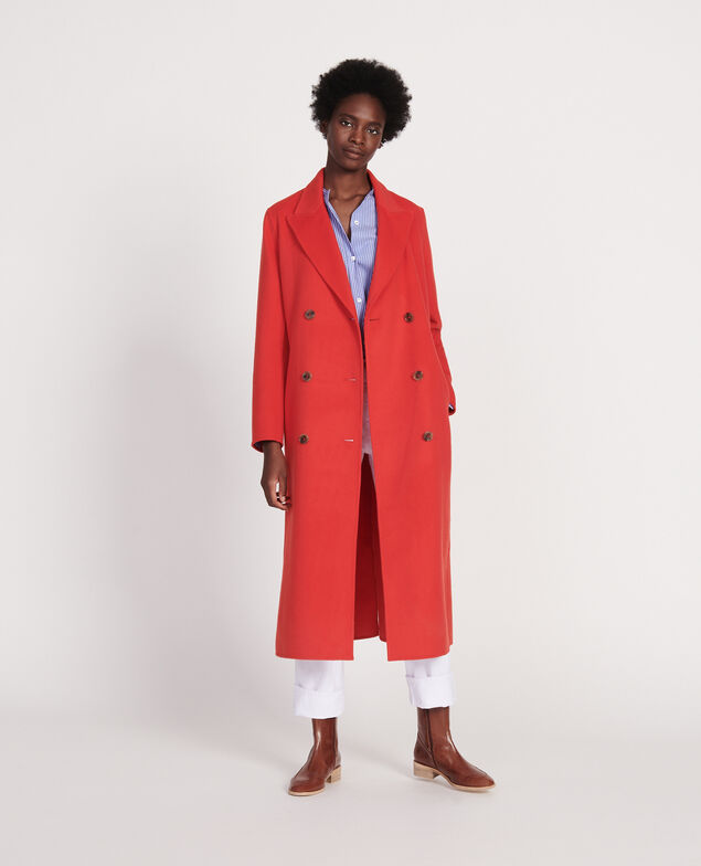 Long coat Fiery red