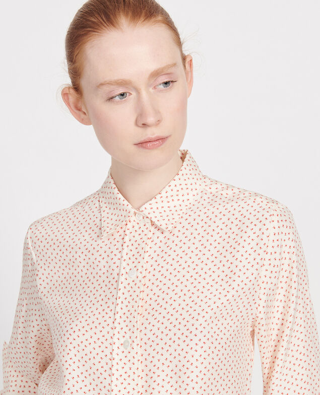Silk polka dot shirt Memphis buttercream