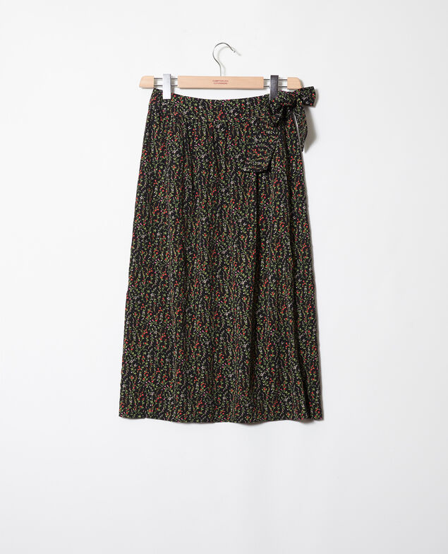 Wrap skirt Daphne noir
