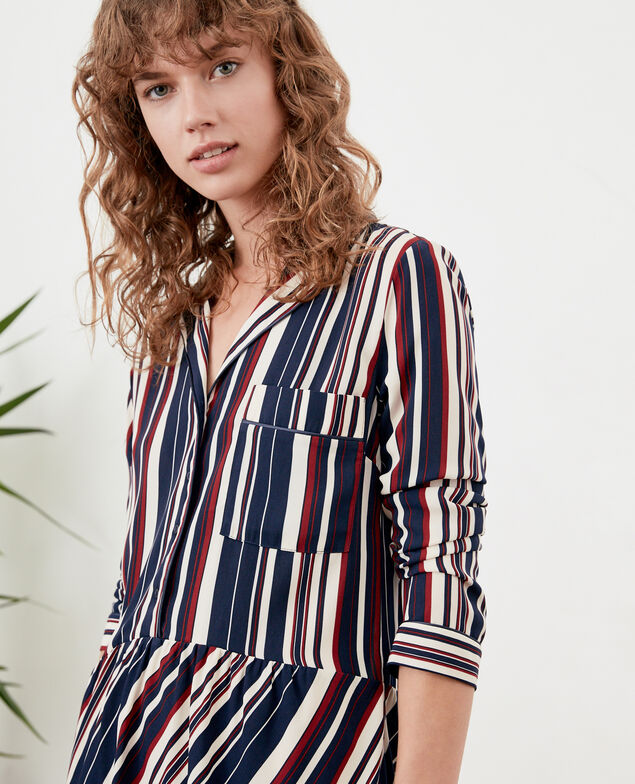 Striped dress Stripes marine/devil