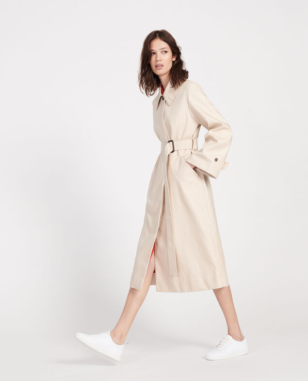 Cotton overcoat  Smoke gray
