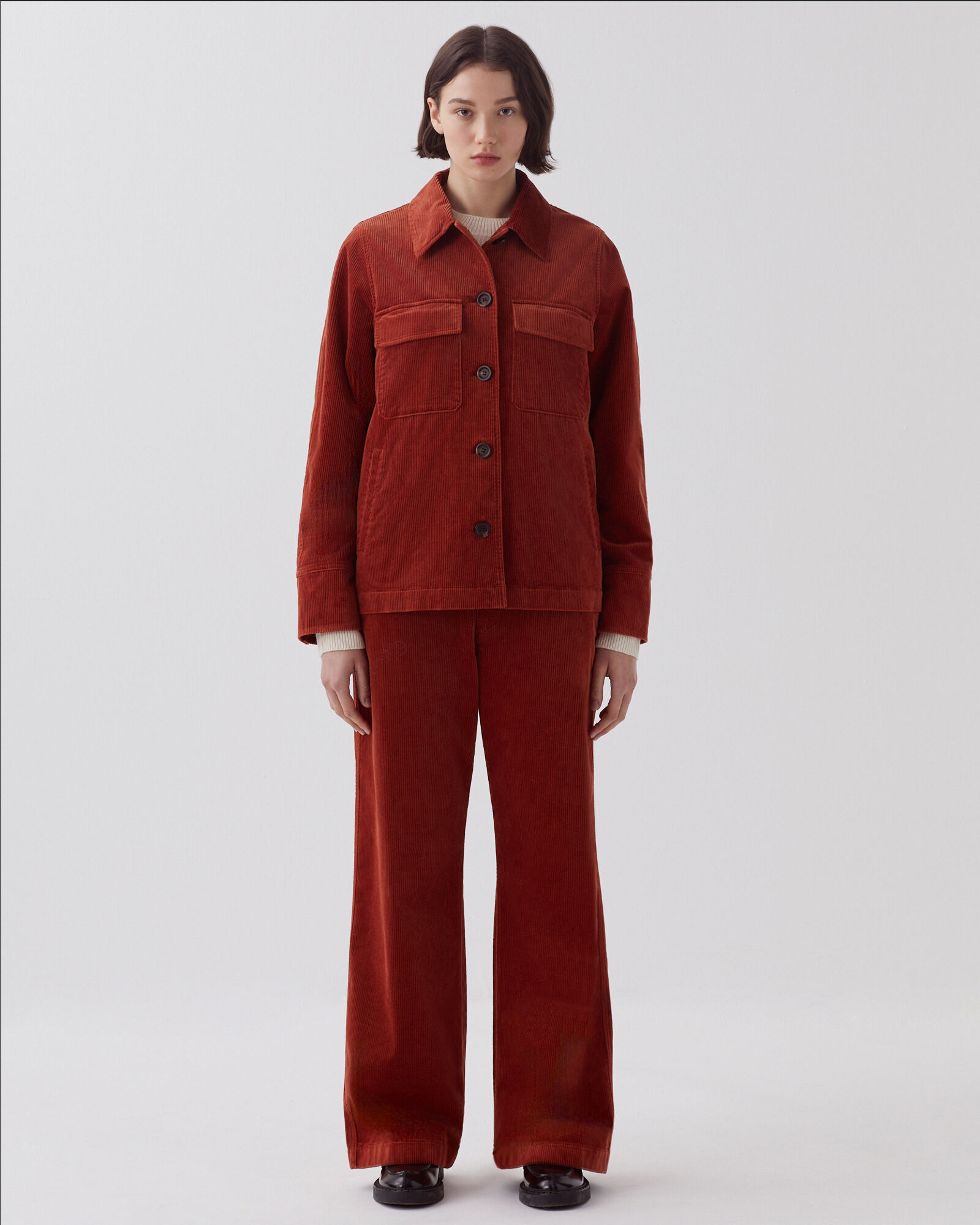 Corduroy jacket orange - Comptoir des Cotonniers