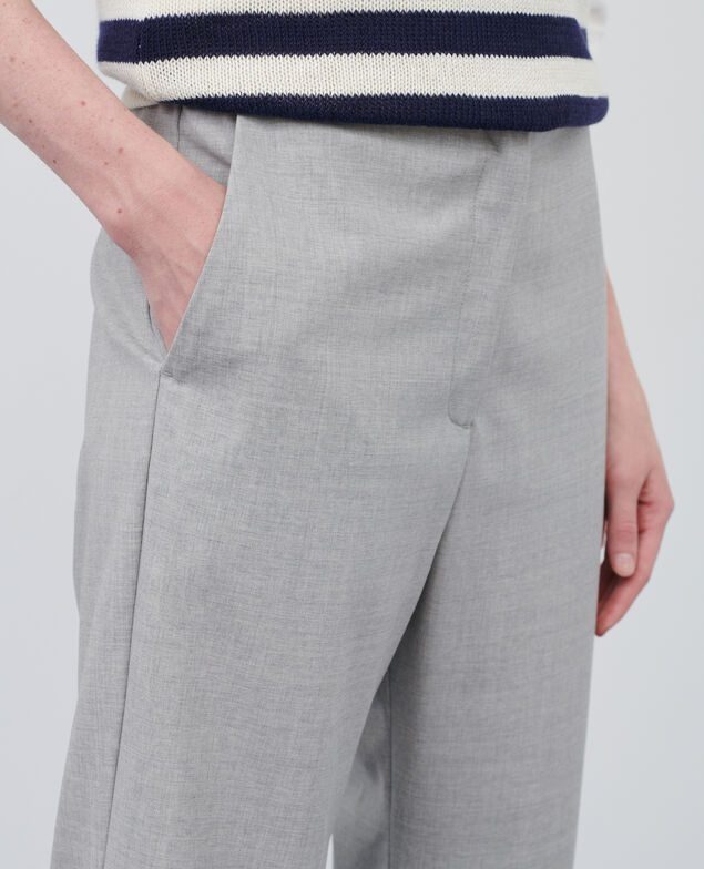 JOSÉPHINE - Wool joggers 04 lightgrey