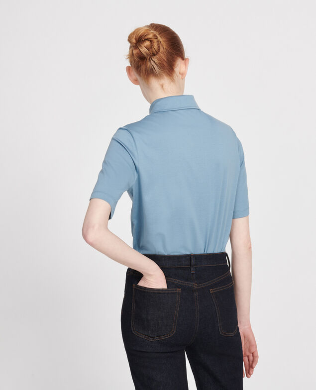 Egyptian cotton polo shirt Bluestone