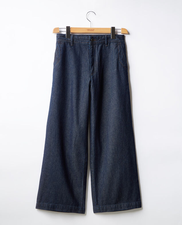 Wide cropped jeans Indigo